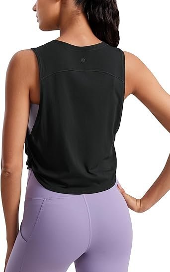 CRZ YOGA Pima Cotton Cropped Tank