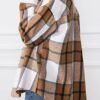 Trendy Queen Womens Flannel Shacket Casual Jacket Plaid Button Down Long Sleeve Shirt Fall Winter Outfits