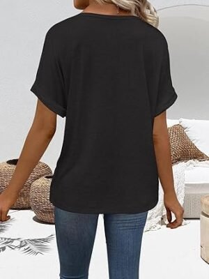 T-Shirts Short Sleeve V-Neck Tees