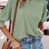 Dokotoo Women's 3/4 Sleeve Fashion Tops