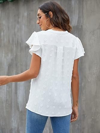 Blooming Jelly Women's White Blouse