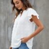 Blooming Jelly Women's White Blouse