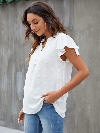 Blooming Jelly Women's White Blouse