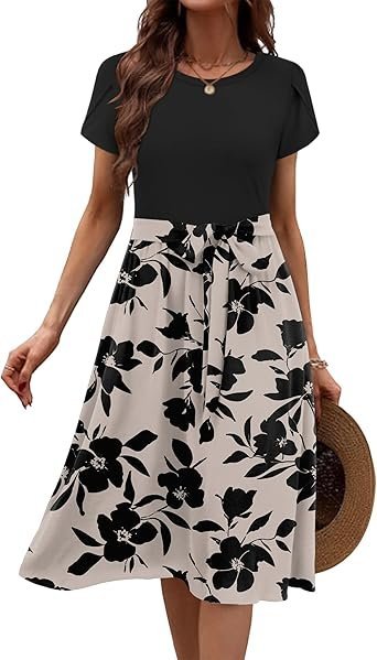 Zeagoo Women's Midi Dress with Pockets 2025