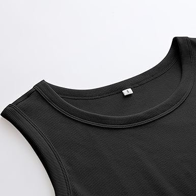 ANRABESS Womens Sleeveless High Neck Tank Tops