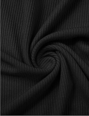 POPZONE Women's Ribbed Knit Tee