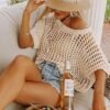 Dokotoo Women's Summer Crochet Sweater