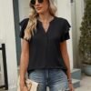 ANRABESS Women's Ruffle Blouse