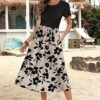Zeagoo Women's Midi Dress with Pockets 2025