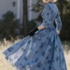 Elegant Eid V-Neck Long Dress
